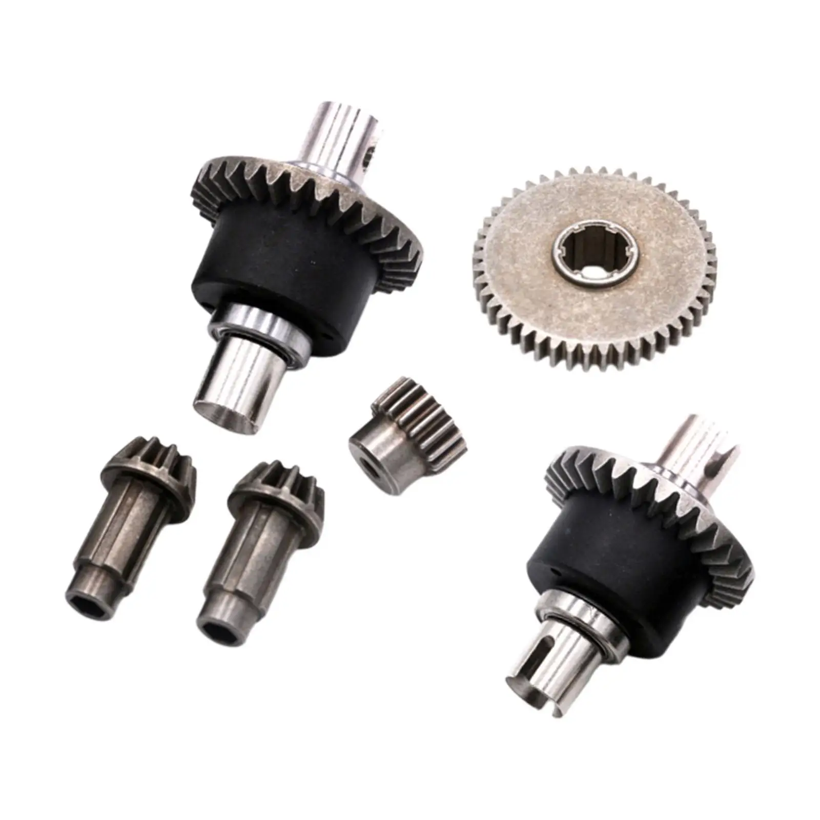 Metal Differential Upgrade Pinion Gears, Main Gear, Motor Gear, and Screw Set Part Accessory for 1:16 16101 16102 RC Car