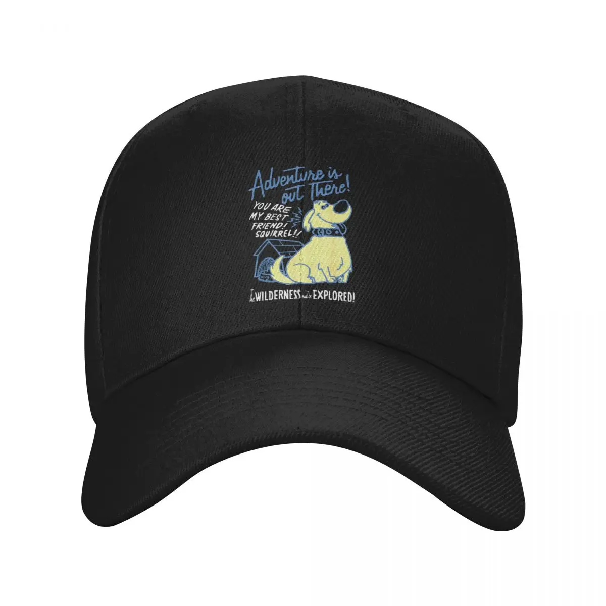 

Up Cartoon Dug Adventure Is Out There Baseball Caps Men Women Outdoor Trucker Worker Cap Hats Adjustable Trucker Cap Summer Caps