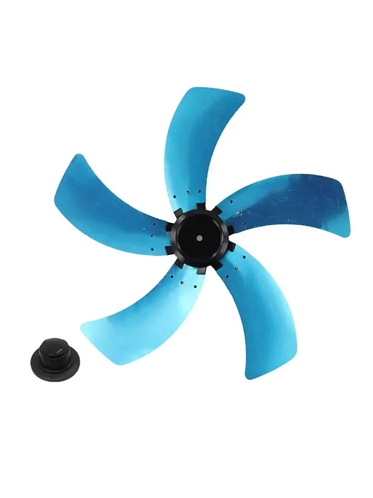 

18 Inch Household Aluminum 5-blade Electric Fan Blade With Nut Cover Base For Table Stand Fanner General Accessories