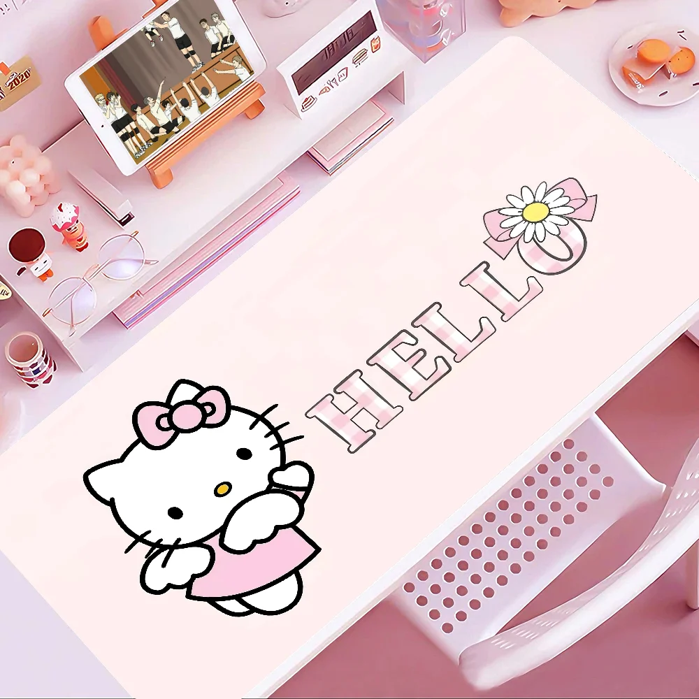 Cute H-hello K-kitty Mousepad New Arrivals Large Gaming Mousepad L XL XXL Gamer Mouse Pad Size For Keyboards Mat