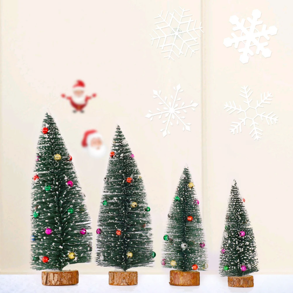 

30 Cm Xmas Trees Mini Christmas Table Decor Pine Holiday Decoration Sisal Child