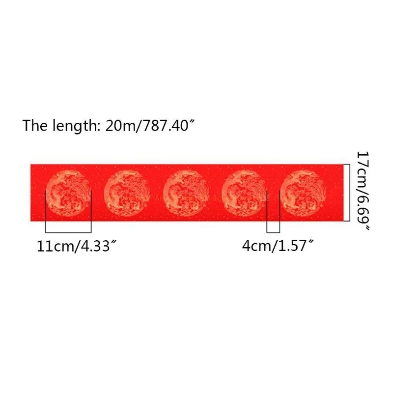 أحمر النصف الناضج Xuan Paper Paper Papers Papers Frank Spring Festival Couplets New Year Ornaments Festival Festival Gift #6