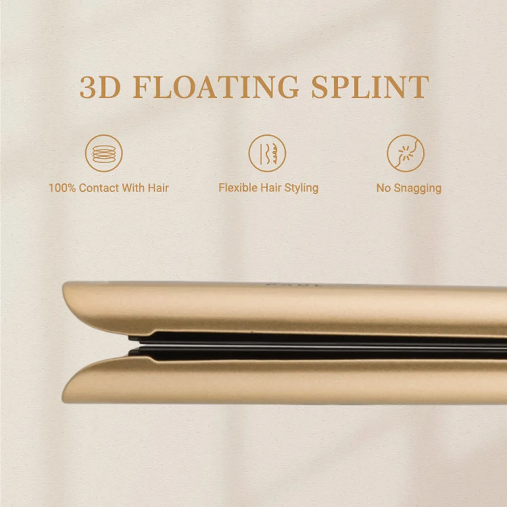 شاشة تعمل باللمس MCH لوحة واسعة الذهب البرازيلي الكيراتين العلاج التيتانيوم 230 ℃ المهنية دائم حديد مسطح مكواة فرد الشعر
