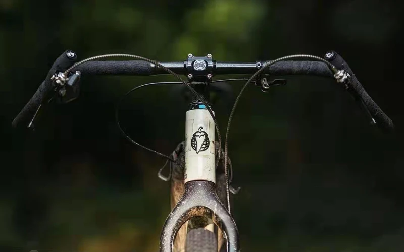 ZNIINO Ohne Logo Neuer Carbon Gravel H Lenker mit Großer Flare-Bar für Cyclocross, Rennrad und MTB, Carbonfaser-Fahrradlenker – Detail 2
