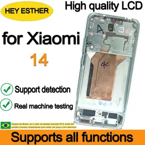 Bilashmart Supports all functions AMOLED 6.36'' Replacement Xiaomi Mi 14 LCD Display 23127PN0CC 23127PN0CG Touch Screen