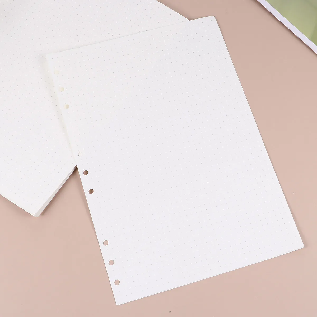 90Sheets B5 Dotted Loose Leaf Refill Paper Replacement for Spiral Notebooks Journal Writing Drawing Paper School Store Use