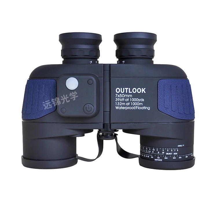 OUTLOOK 7x50 Waterproof Floating Marine Binoculars with Fogproof Compass FMC Coating Rangefinder
