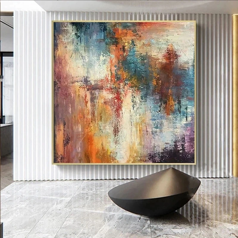 

Modern Abstract Buildings Poster Minimalist Art Colorful Landscape Canvas Paintings Prints Wall Art Picture Room Decor Cuadros