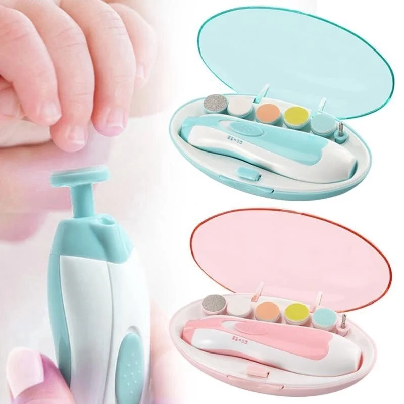 Baby Nail Trimmer Multifunctional Electric Baby Nail File Clippers Toes Fingernail Cutter Trimmer Manicure Tool Set Baby Care