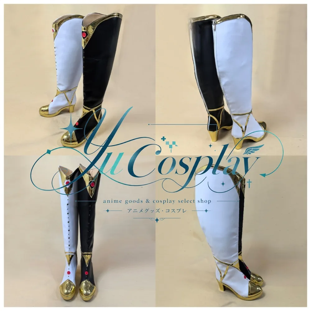 Game JX3 Crane Dream Meow Girl Ming Cult Female Cosplay Shoes Custom Martial Arts Boots Convention Performance