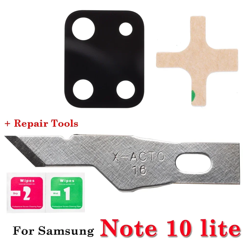 2sets NEW For Samsung Galaxy Note 8 9 10 20 lite plus ultra Back Camera Glass Lens + Sticker