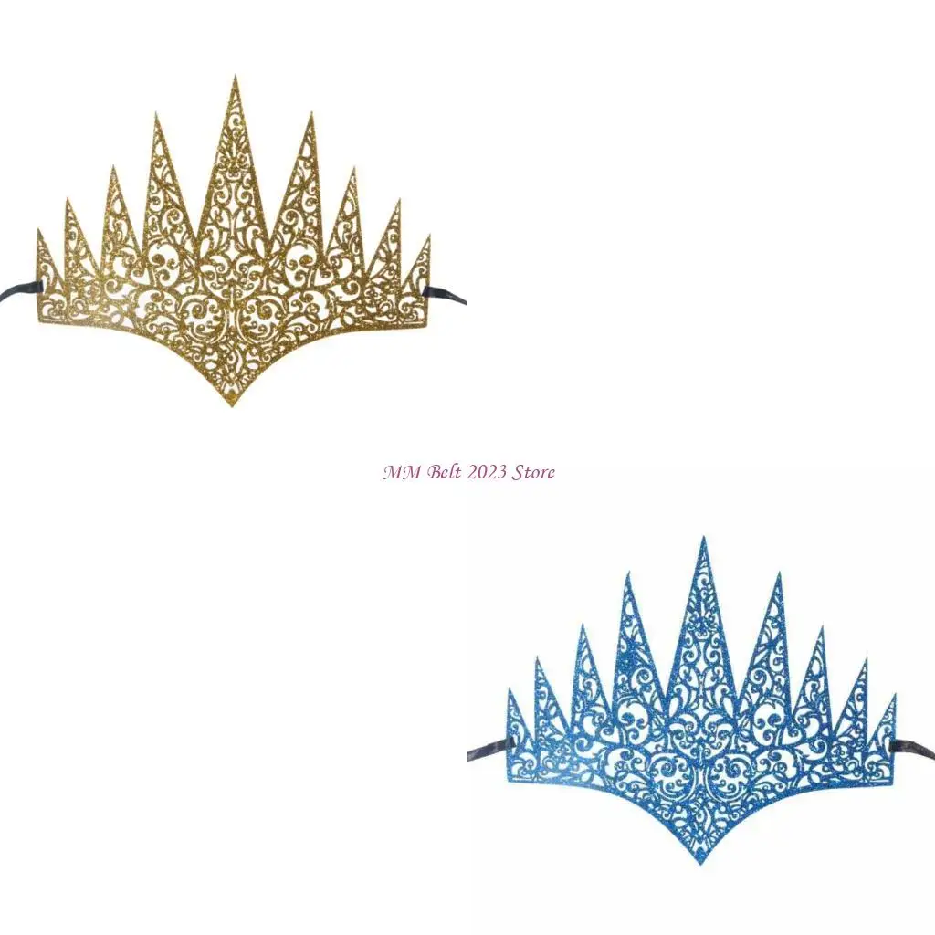 

49ME Luxurious Glitter Openwork Party Headpiece Adjustable For Themed Celebrations