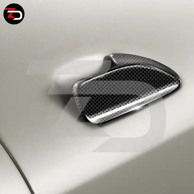 High Quality Dry Carbon Fiber Material Outer Door Handle Cover For Ferrari 488 GTB Pista Spider