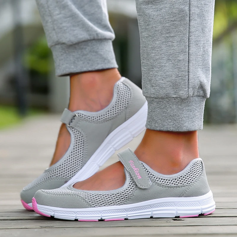 Zapatillas Mujer sepatu Chunky wanita, Sneaker kasual nyaman Jalan