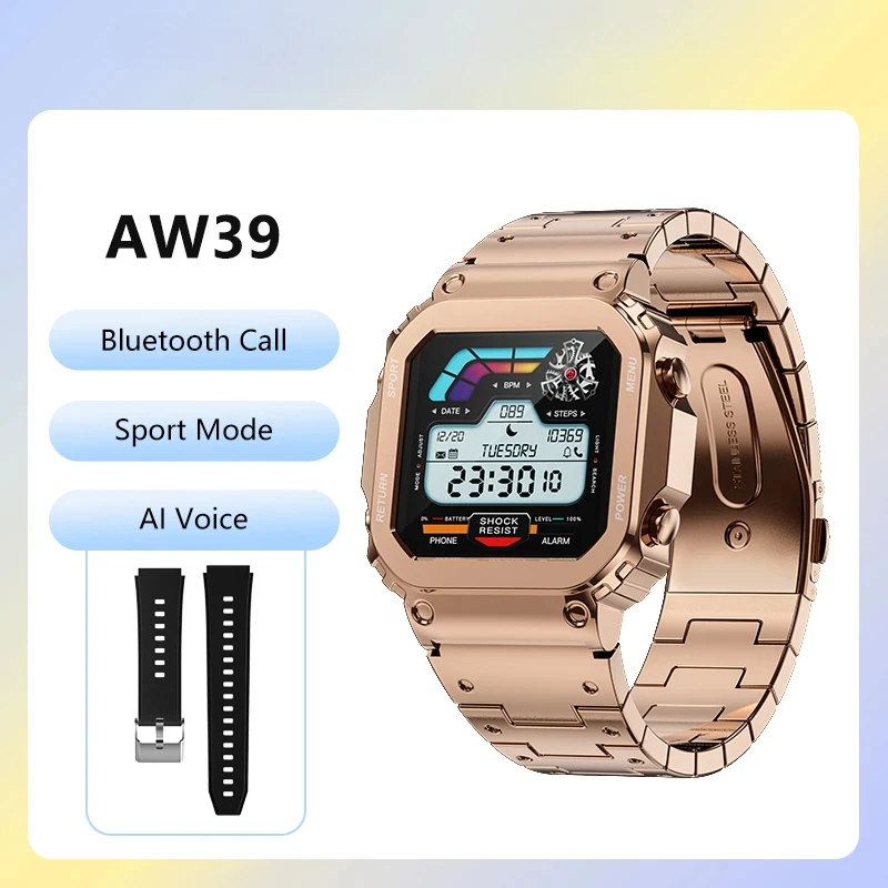 

2025 NEW Smartwatch Smart Watch Connected Watch Men Military Copy Brand Replica Fitness Bluetooth Call AI Voice Connected