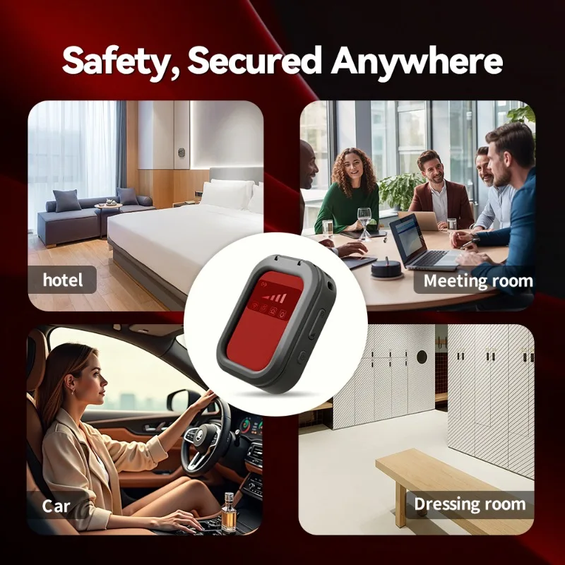 T05 Hidden Camera Detector Anti-Spy Bug Finder RF Signal Scanner Portable Security Detector for Hotel Home Travel