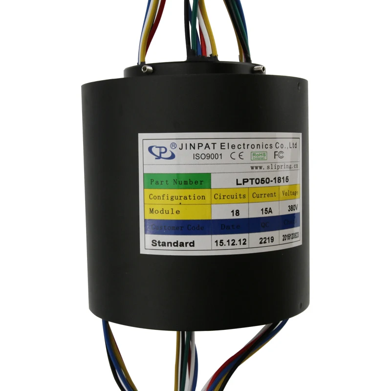 Through bore electrical slip ring,hole size 50mm,can be used for mechanical engineering crane