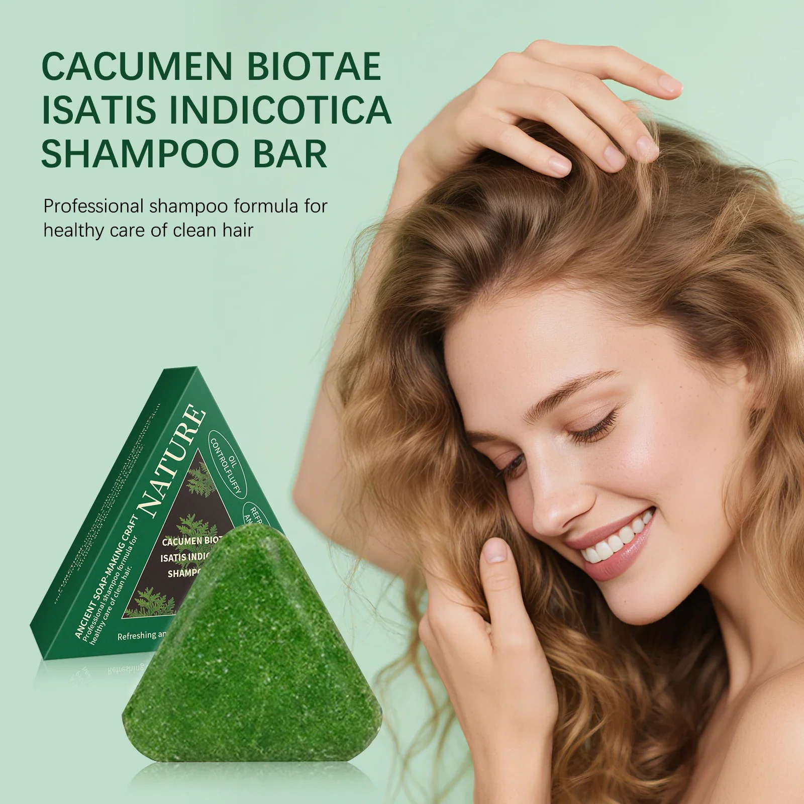 Polygonum Multiflorum Soap Nourish Hair Clean Natural Plant Extract Smooth Frizz Soft Silky Moisturizing Hair Care Gentle