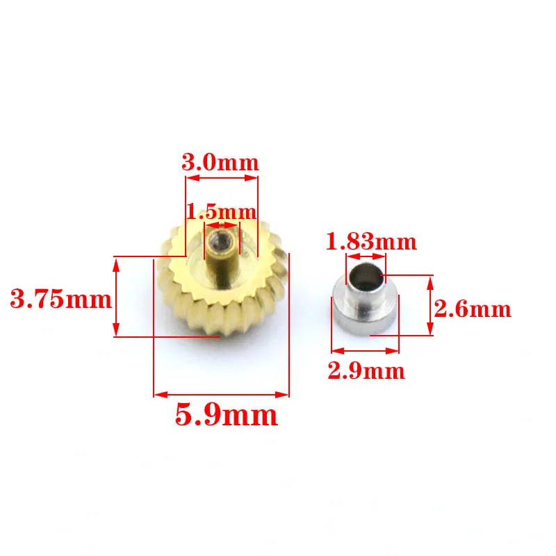 Watch Head Crown Diameter 5.9mm Tube 2.9mm Accessories For Montblanc Star