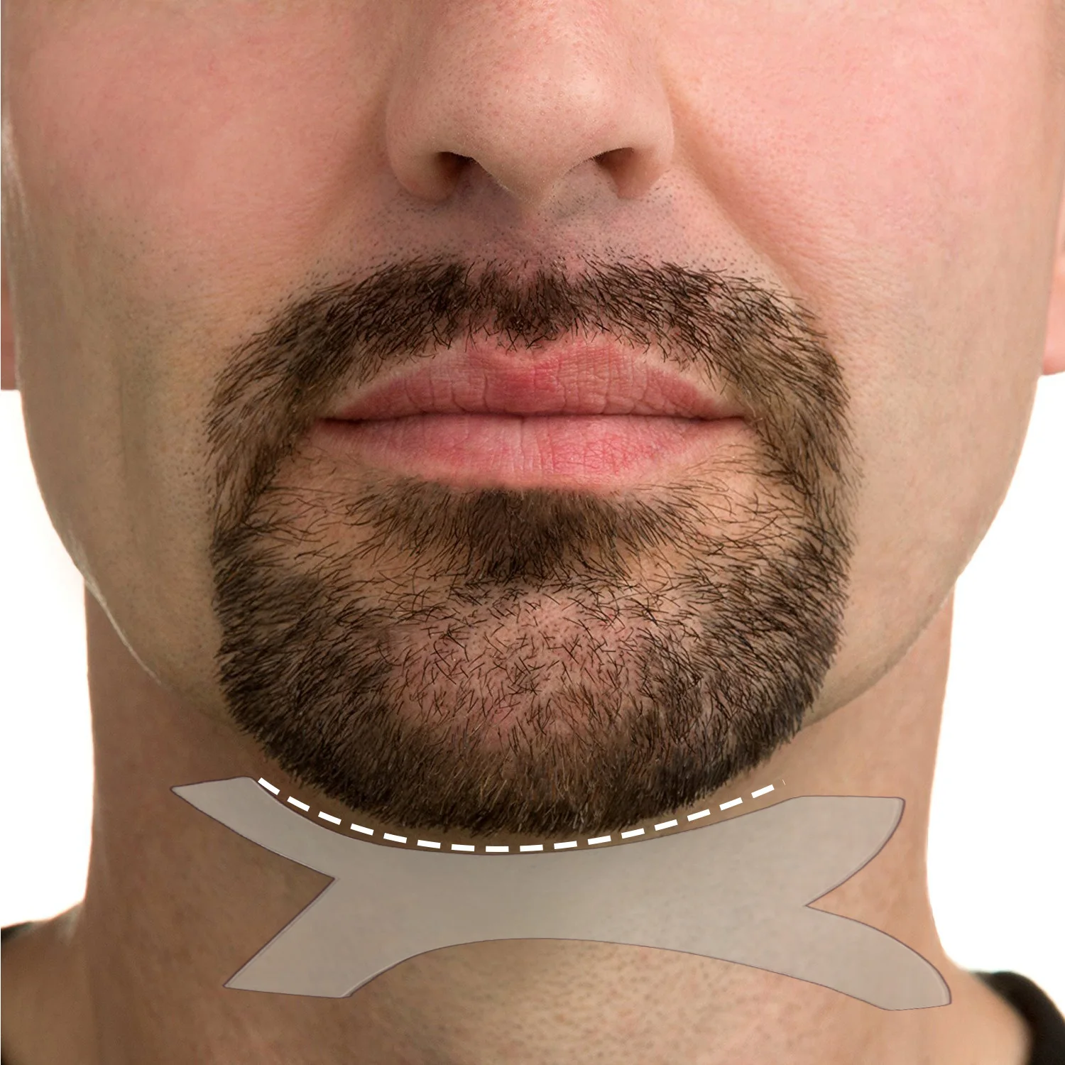 Beard Lineup Guide Template kit, Beard Shaper & Beard Shaping Tool for beard Styling and Edging Beard Comb & Barber Pencil Liner