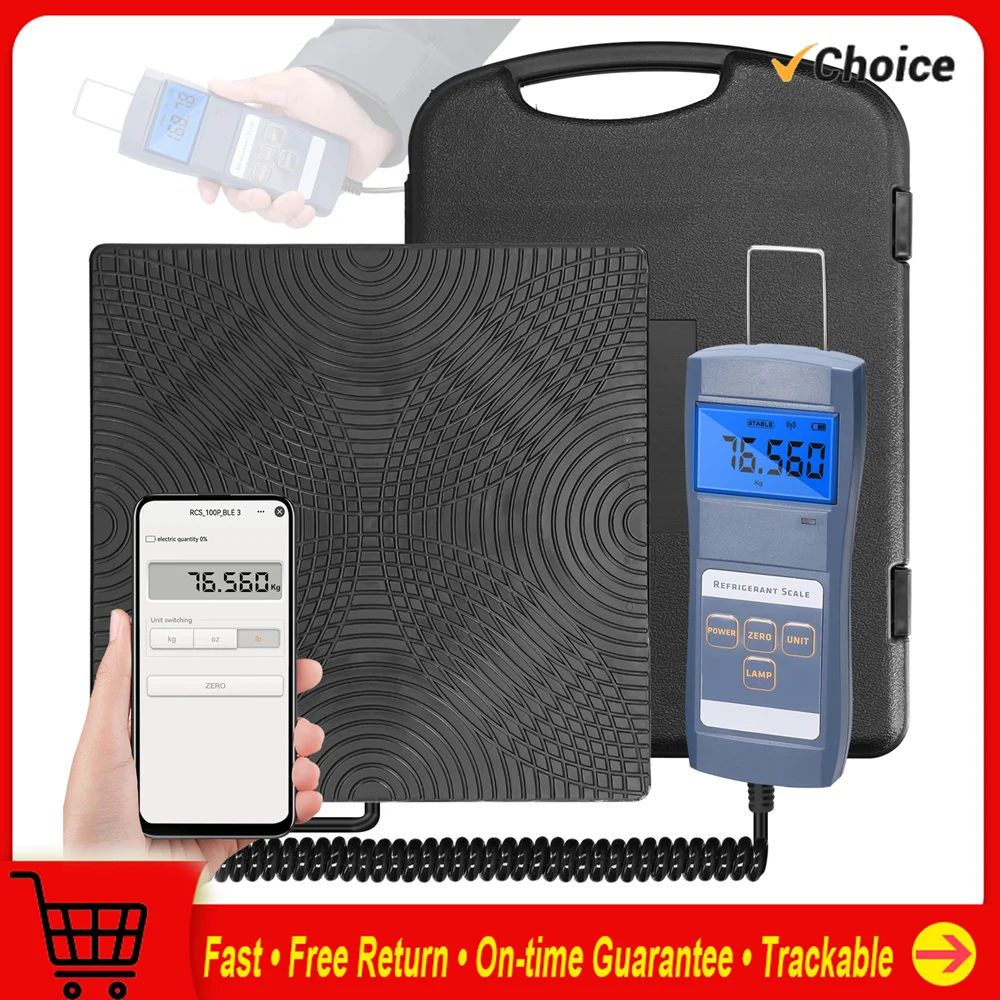 

Digital Refrigeration Scale 90kg Electronic Weighing Scale for Refrigerants Refilling Central Air-conditioning and Refrigeration