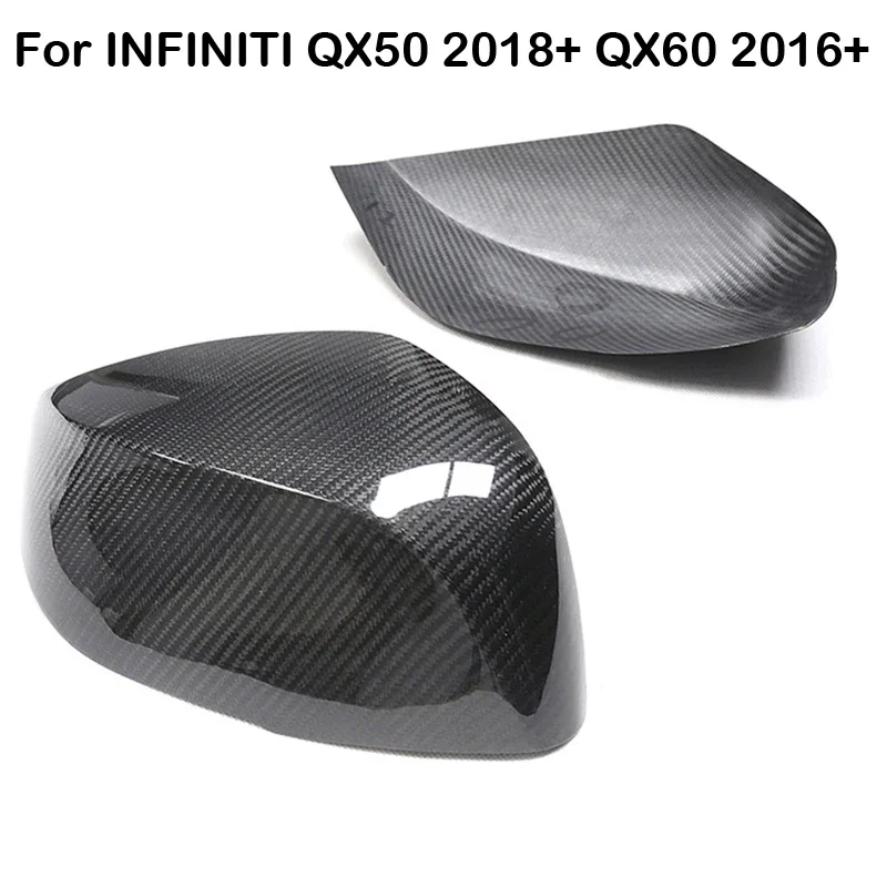 

Real Carbon Fiber Car Exterior Rearview Side Mirror Cover Cap For Infiniti QX50 QX60 2016 2017 2018 2019 2020 2021 202 2023 2024