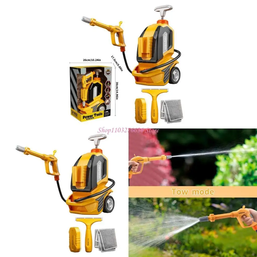 

R6FD Interactive Car Wash Machine Toy Role Playing Game Car Cleaning Tool for Toddler