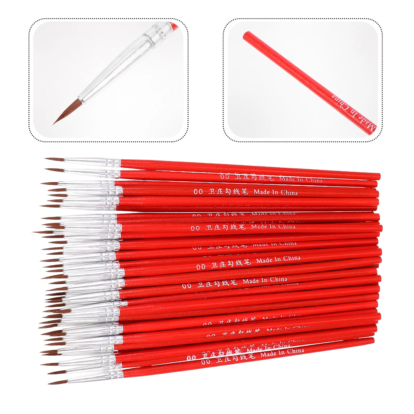 

100 Pcs Hook Line Pen Brush for Painting Oil Water Detail Acrylic Paintbrushes Watercolor