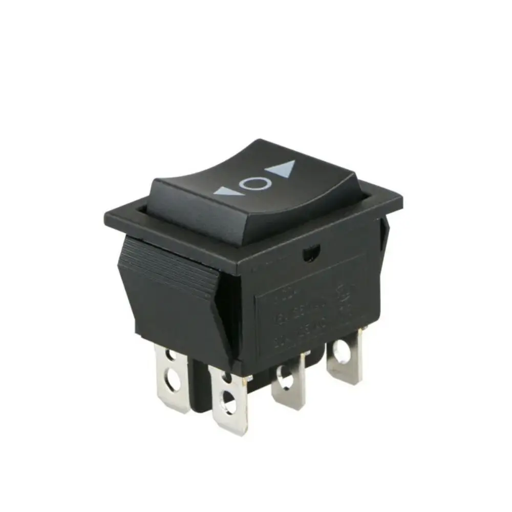 10pcs KCD4 Momentary Rocker Switch High Current 6 Pin Terminals Double Reset Switch ON-OFF-ON High Quality Push Button Switch