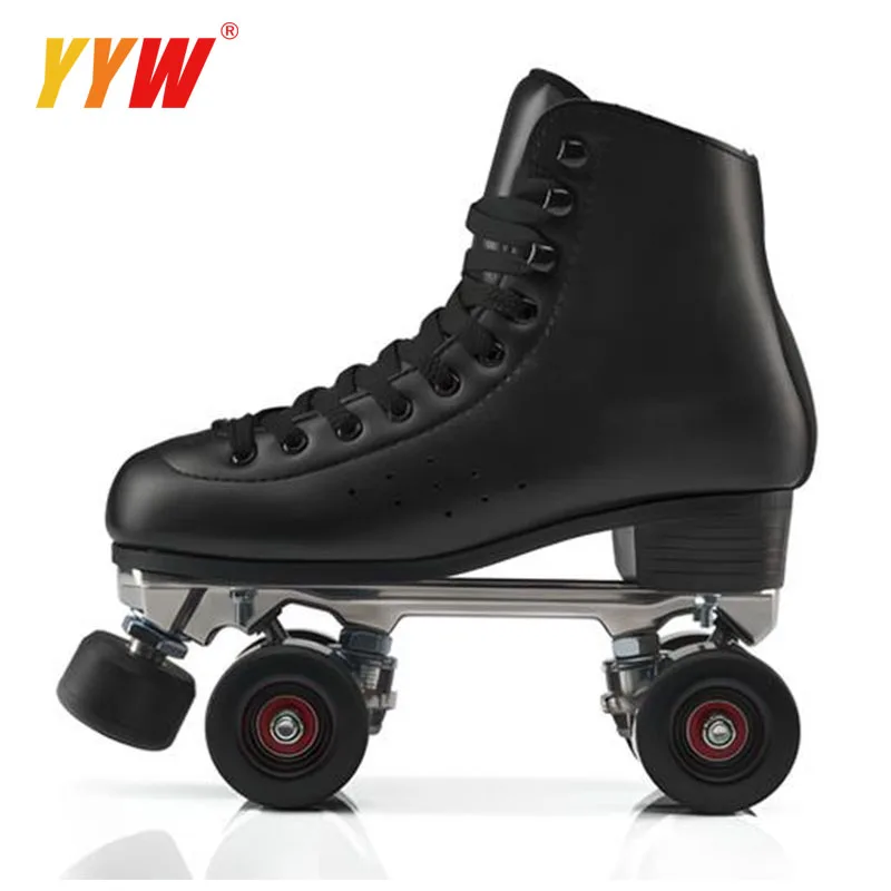 

Adult Double Row Roller Skates Four Wheel Pu Wheel Metal Bracket Durable Breathable Comfortable Wheels Shoes Sneakers Rollers