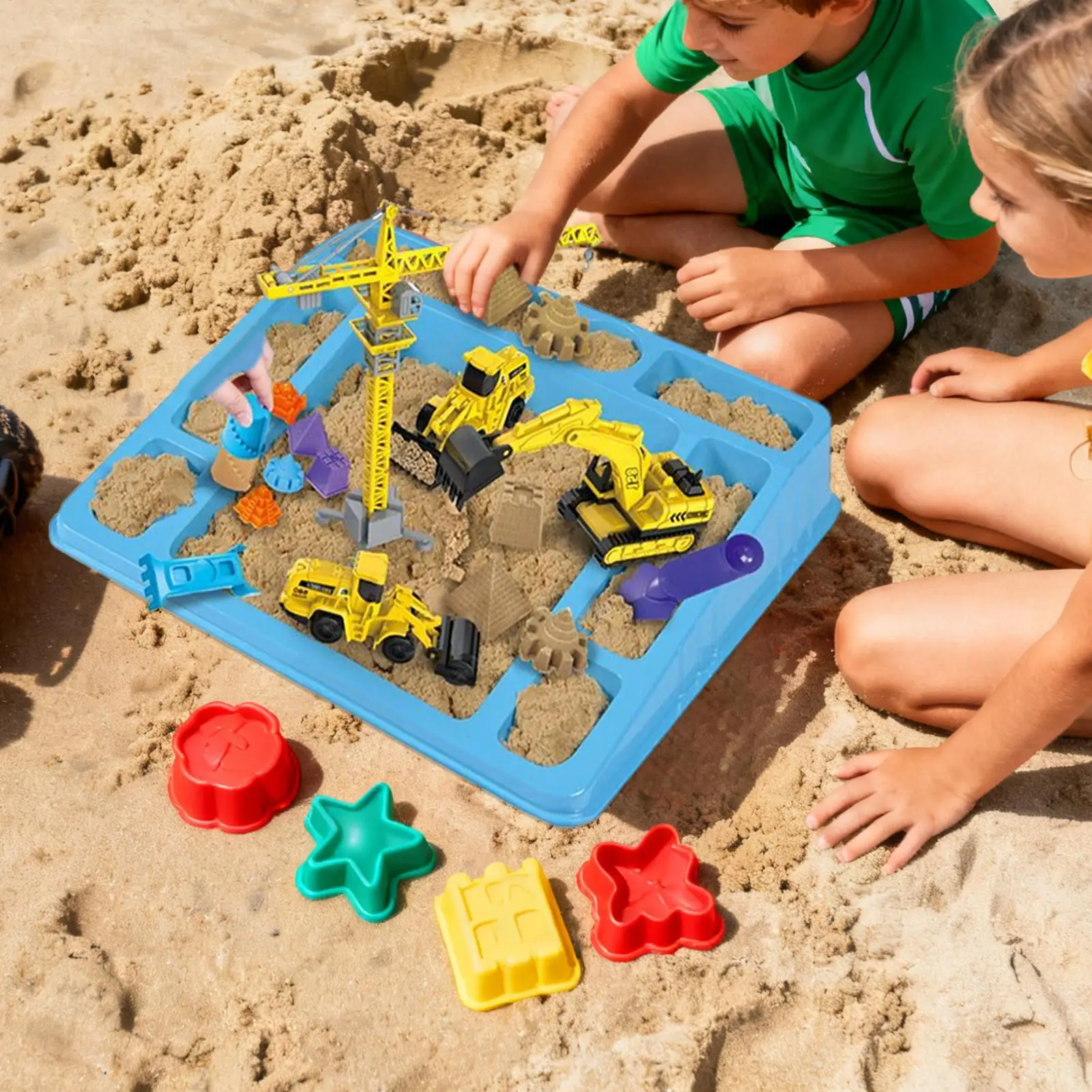 プレイ建設砂キット 宇宙工学 ビーチおもちゃ 建設おもちゃ 車両 男の子 女の子 就学前のお子様 屋内 屋外用