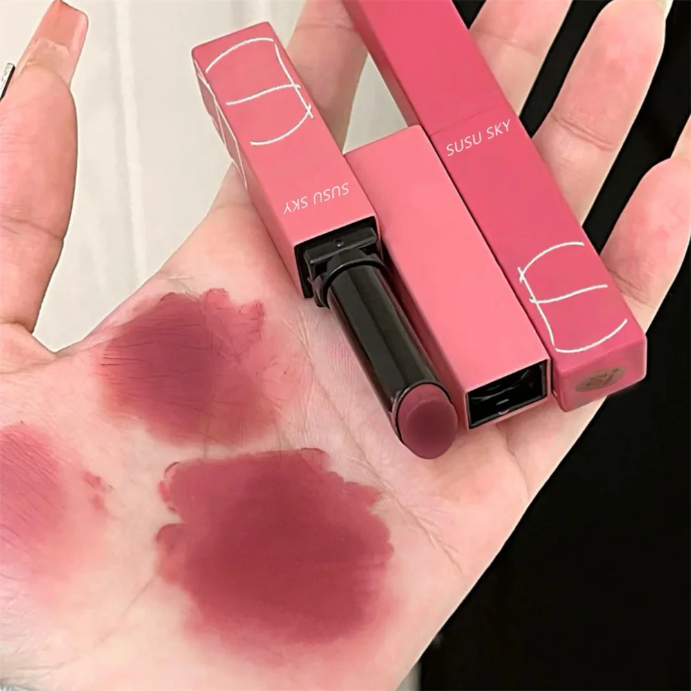 Lasting Lipstick Cream Texture Matte Lip Gloss Small Thin Tube Lipstick Cosmetics Lip Gloss Waterproof And Sweat-proof