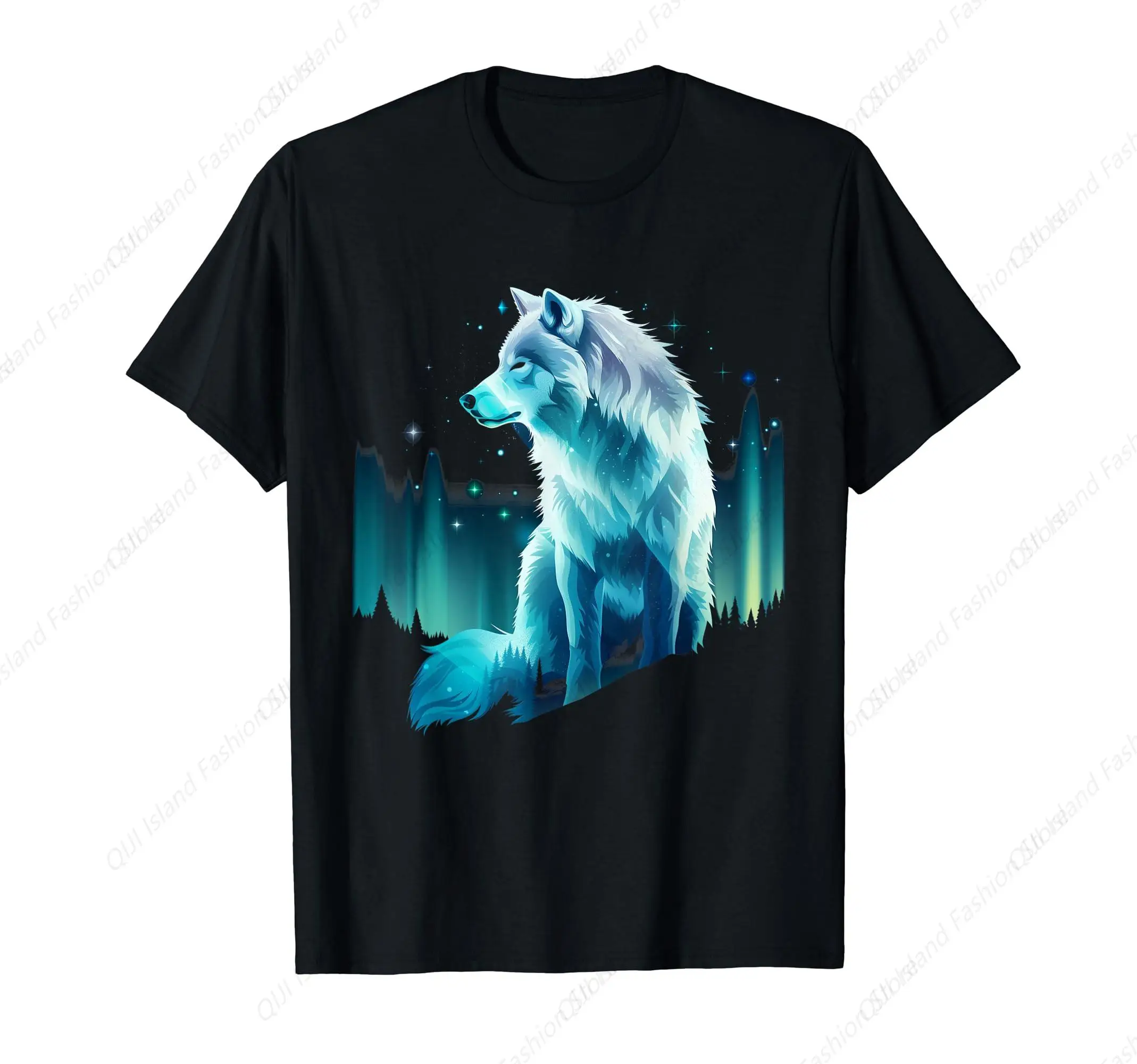 

Alaska Up North White Wolf Lover T-Shirt