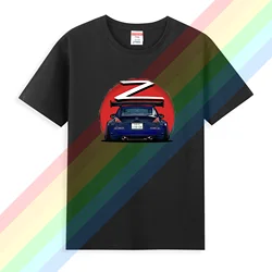 2024 new designer t shirt Funny Hip Hop Tee Shirt Nissan Fairlady 350Z Z33 Car Midnight Blue Man 100% Cotton Tee Shirt S-3XL