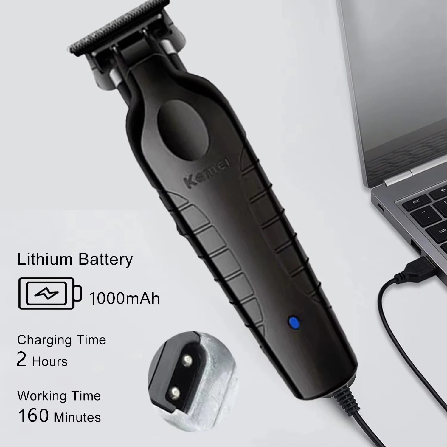 Cortadora de Pelo Profesional Kemei KM-2299 foto 2