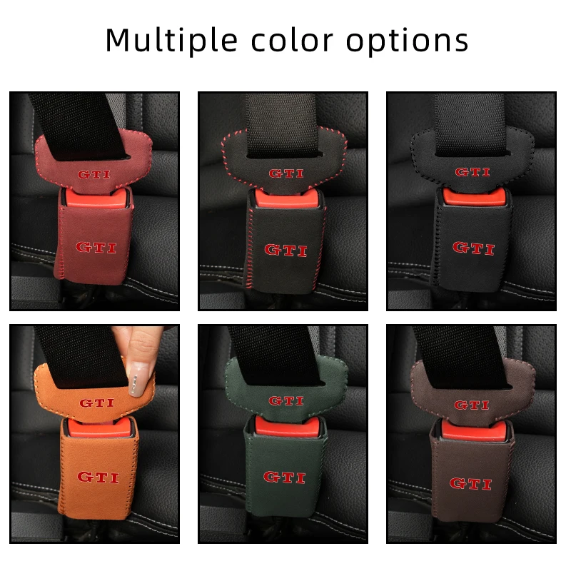 Car Seat Belt Buckle Clip Protector Cover Accessories For Volkswagen VW GTI Passat Golf Tiguan Polo Scirocco Jetta T-ROC Touareg