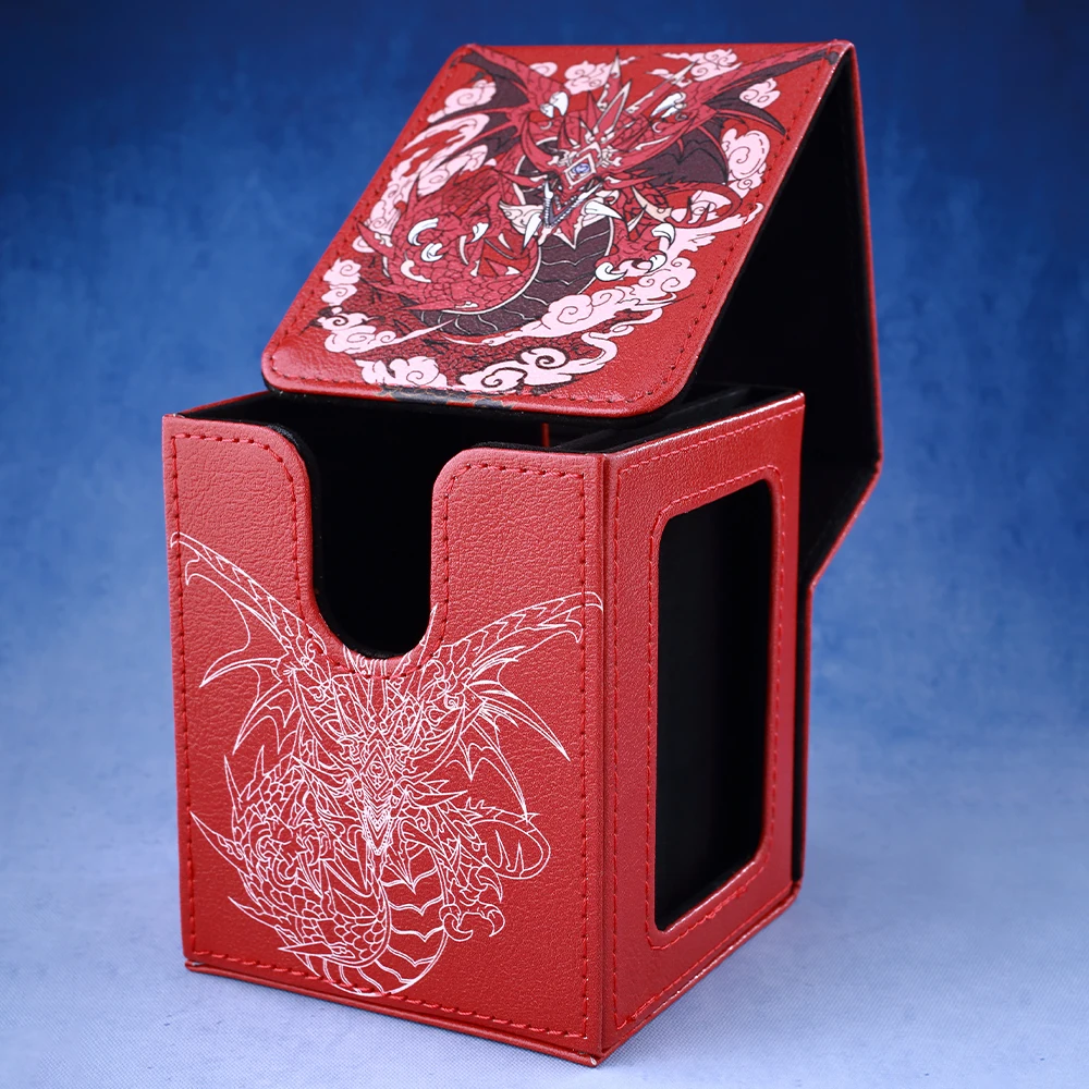 TCG Deckbox mit 100+ Kartenkapazitäten – Drachen-Design, langlebige und kostengünstige Aufbewahrung für TCG-Karten, ideal für YGO PTCG Magic Gifts – Detail 12