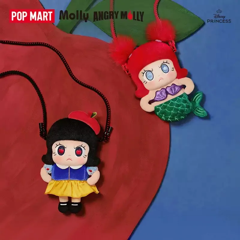 POP MART Angry Molly [PLAY] Disney Princess Series Phone Crossbody Bag Surprise Mystery Unpack Container Doll