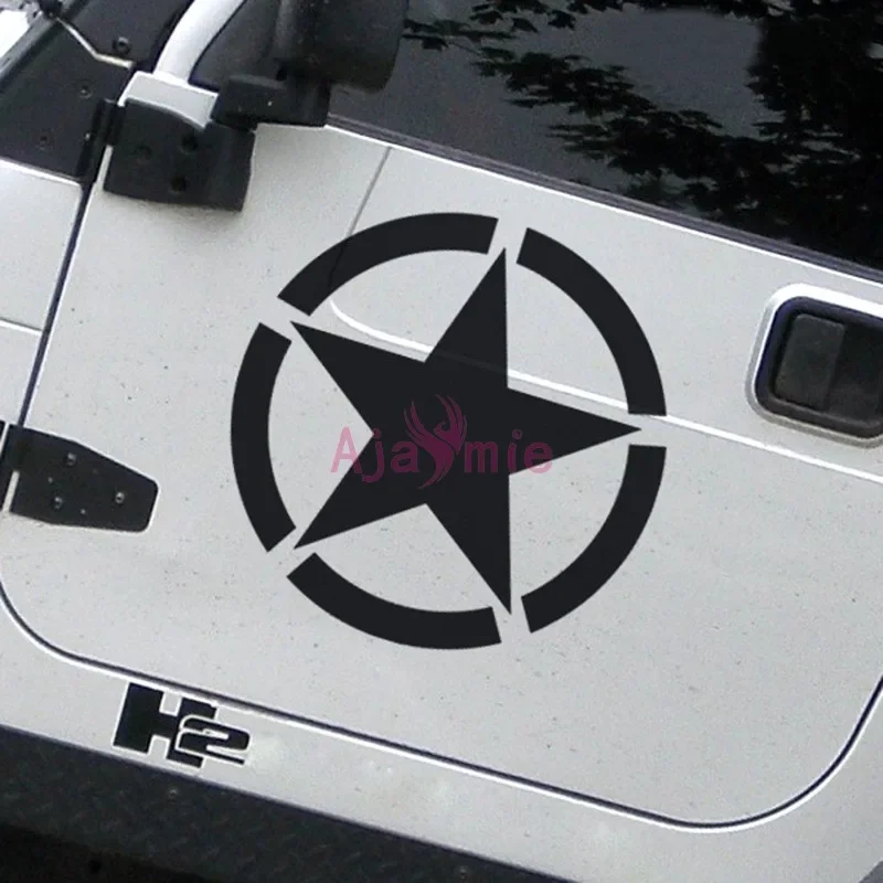 For Jeep Compass Cherokee Renegade Wrangler Star Body Door Rearview Mirror Hood Sticker Decoration Film Car Styling Accessories