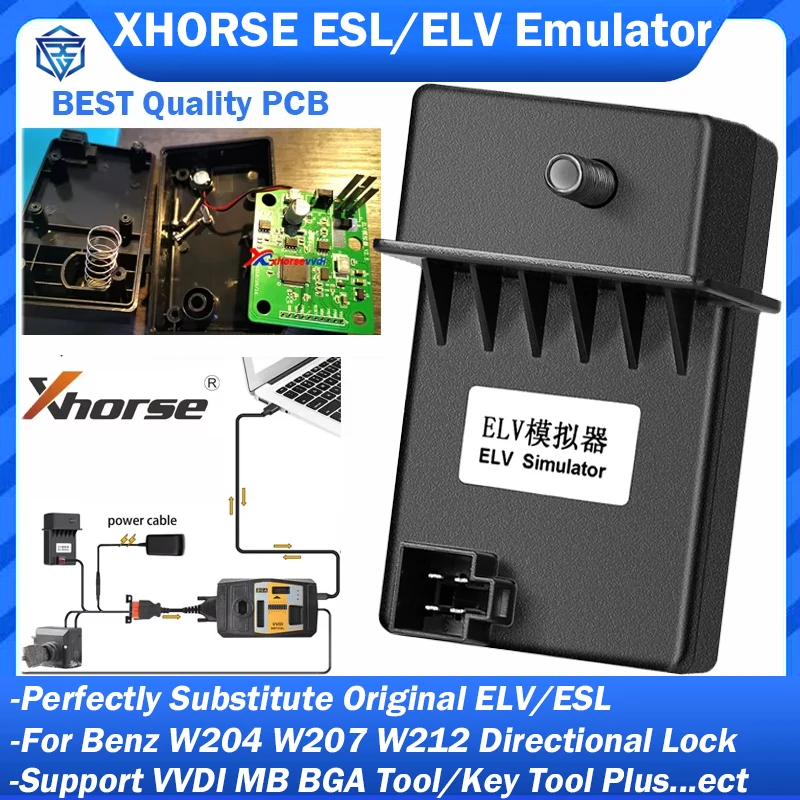 Xhorse ELV Emulator Renew ESL for Benz W204 W207 W212 Support VVDI MB BGA Tool VVDI Key Tool Plus VVDI Prog MB ESL Simulator
