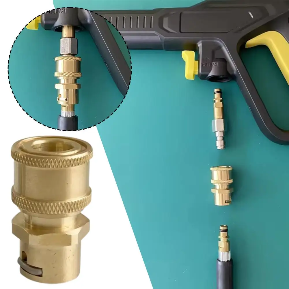 High Pressure Washer Adapter 1/4 Quick Connector For Karcher K2 K3 K4 K5 K6 K7 Washgun Anti-Winding Conversion Joint Accessories