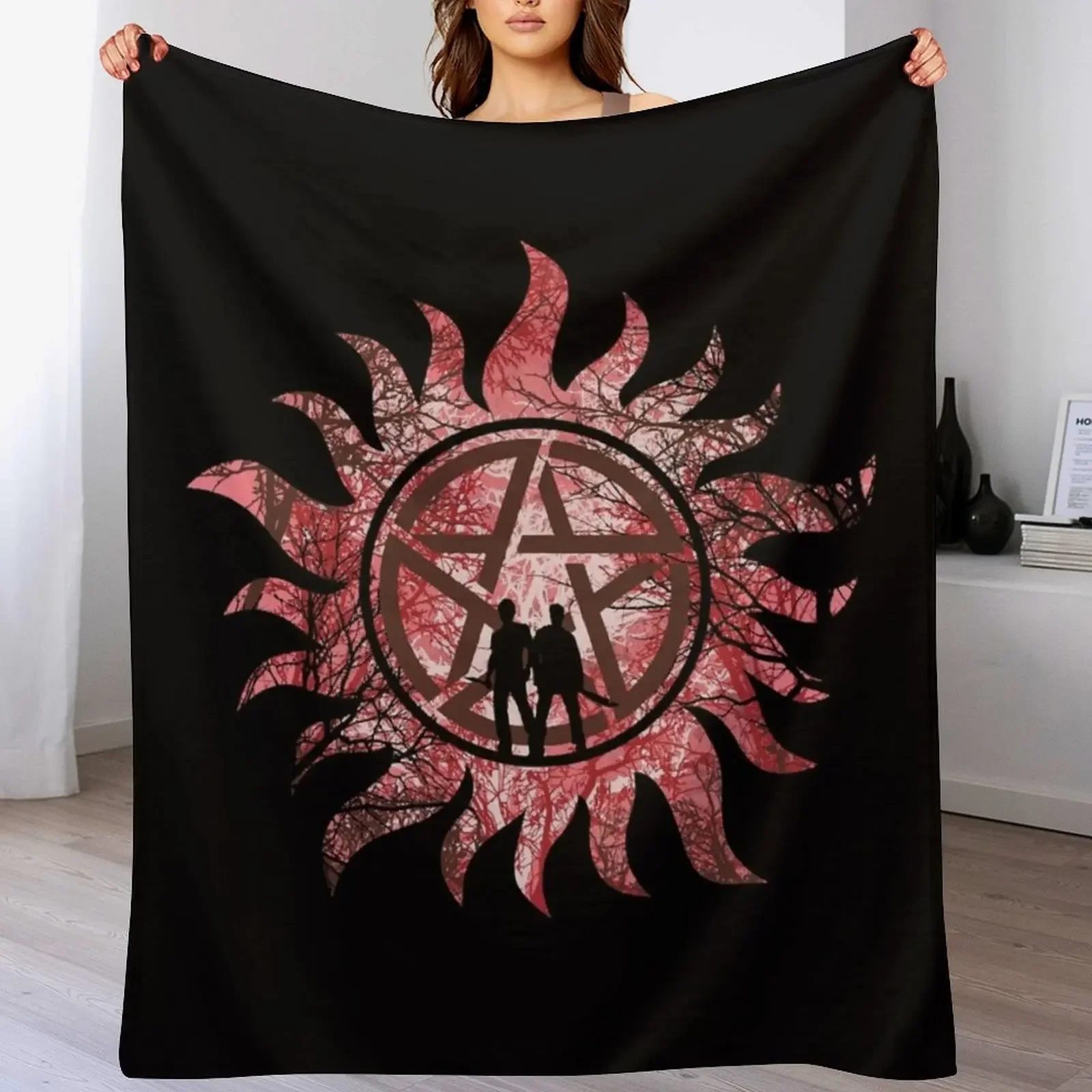 The Hunters Throw Blanket Soft Solid Color Blanket for Couch Bed