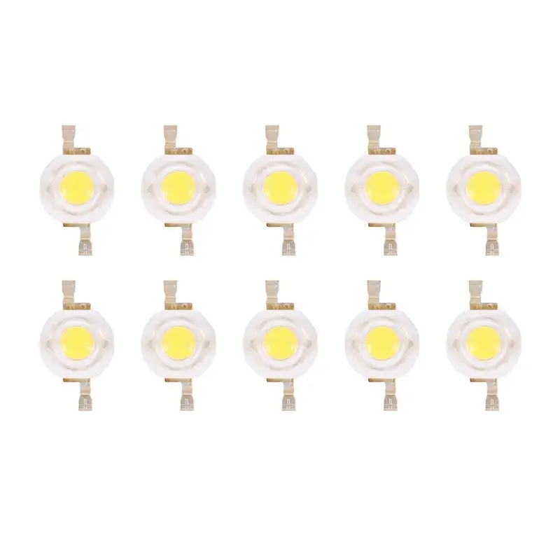

A04G-80 Pieces High Power 2 Pin 3W Warm White LED Bead Emitters 100-110Lm