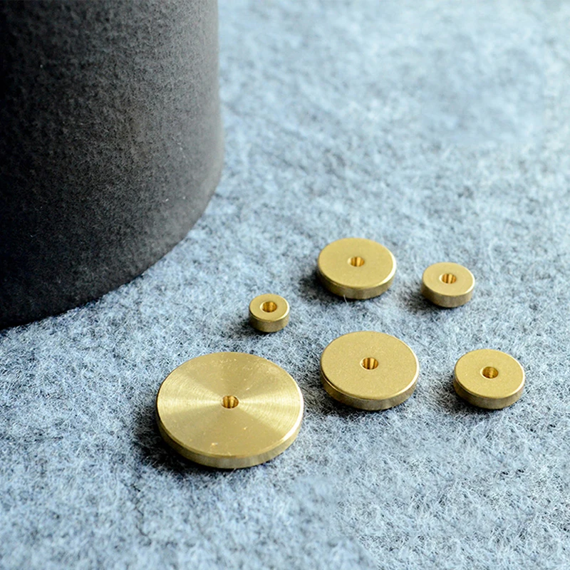 Leather Craft Tools 6 Pieces Leather Brass Space Set Diy Round Line Marking Hand Craft Tools New
