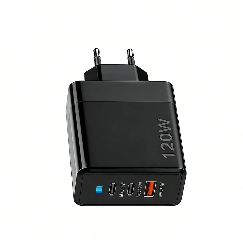 Lenovo 120W USB Dual Type-C Multi-Port Handy-Ladegerät EU US UK Vollprotokoll Superschnelles Laden mit Anzeigeleuchte