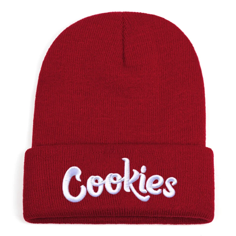 2024 New Fashion Cookies Letter High Quality Beanie Hat for Men Casual Embroidery Knitted Hat for Women Outdoors Vintage Hip Hop