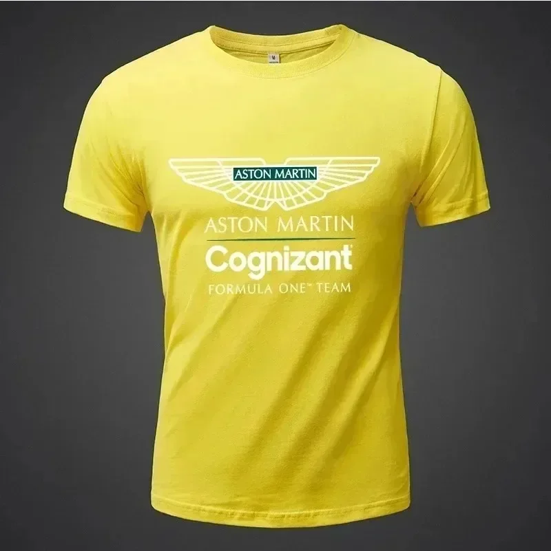 ASTON MARTIN Cognizant T Shirt Cotton Short Sleeve Letter Print T Shirt Man Women  Parenting Cloth Summer Basic Top