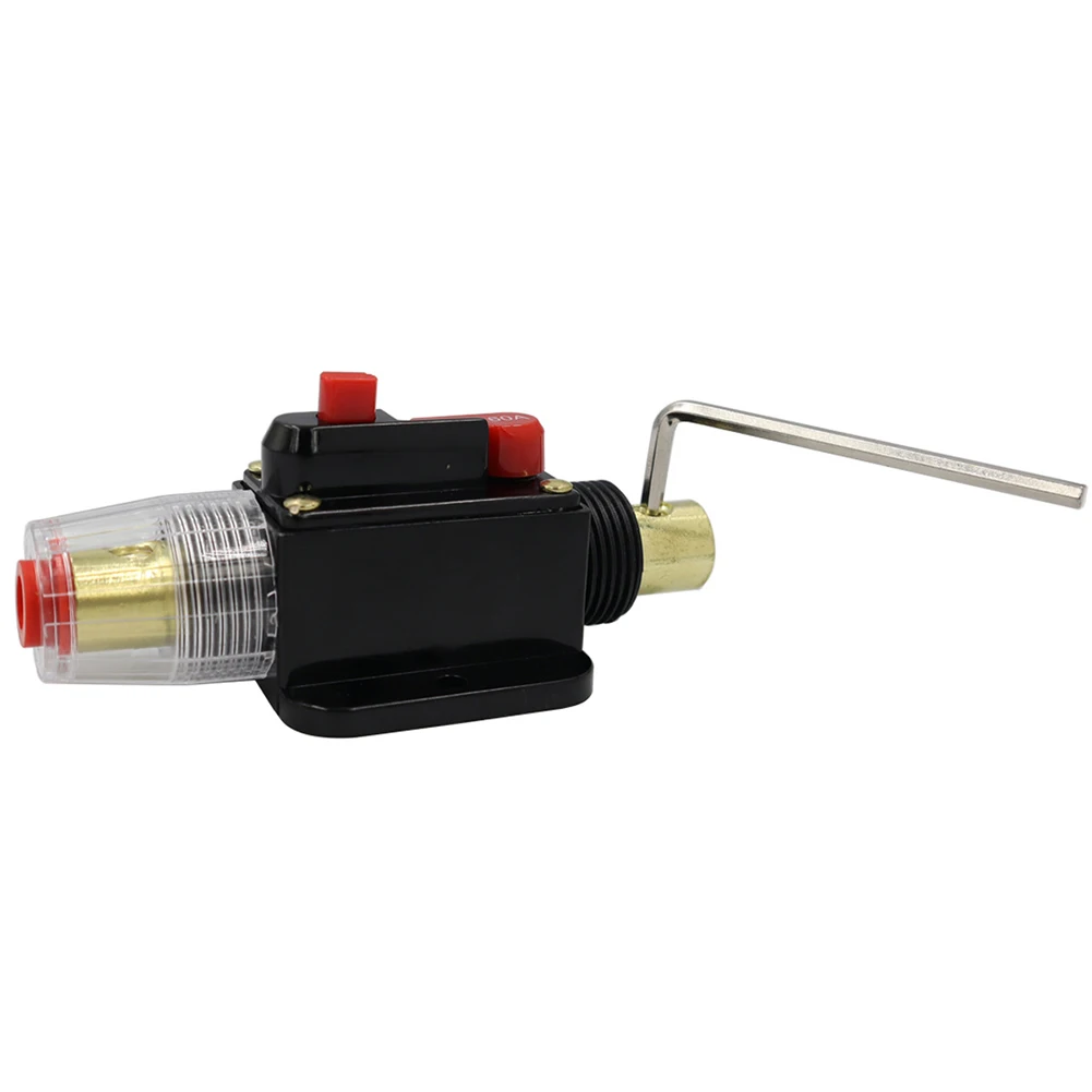 مجموعة قواطع الدائرة التلقائية مكونة من قطعتين مع ميزة إعادة الضبط اليدوي لأنظمة الطاقة DC تأتي مع ملحقات التثبيت الأساسية #5