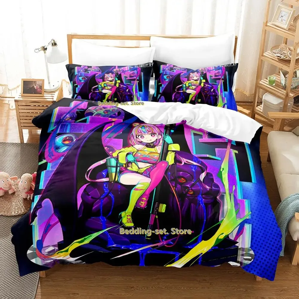 

2023 Girls Frontline Project Neural Cloud Bedding Set Single Twin Full Queen King Size Bed Set Adult Kid Bedroom Duvetcover Sets