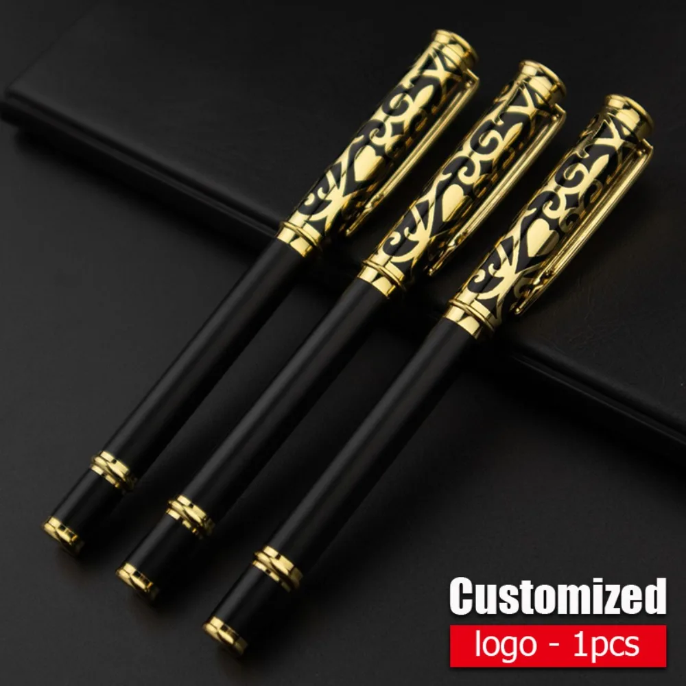 High End Luxury Metal Signature Pens, Customized Logos, Business Writing Ballpoint Pens, Office Stationery, Gift Pens, Wholesale